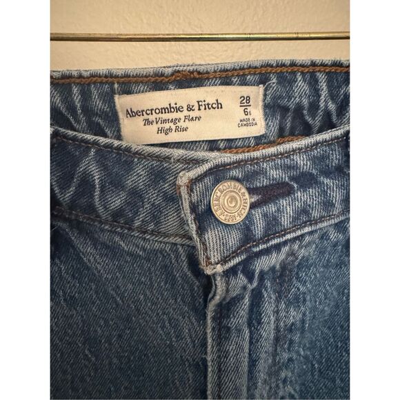 Abercrombie & Fitch Blue Flare Jeans - Picture 4 of 8